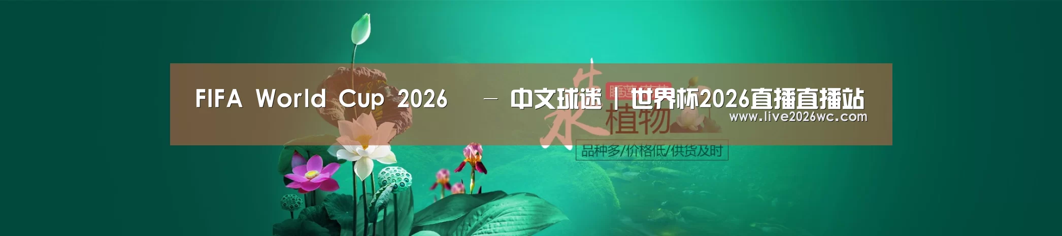 鲜花水草花卉网站模板