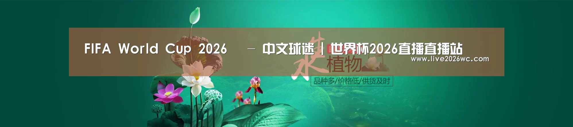 鲜花水草花卉网站模板